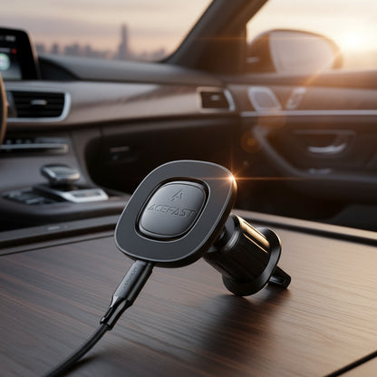Cargador de Coche Inalámbrico Acefast D46, 15W, 1.67A, Negro
