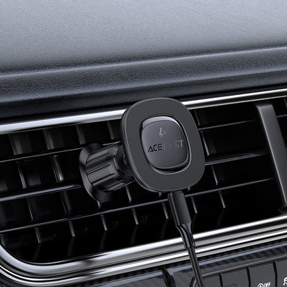 Cargador de Coche Inalámbrico Acefast D46, 15W, 1.67A, Negro