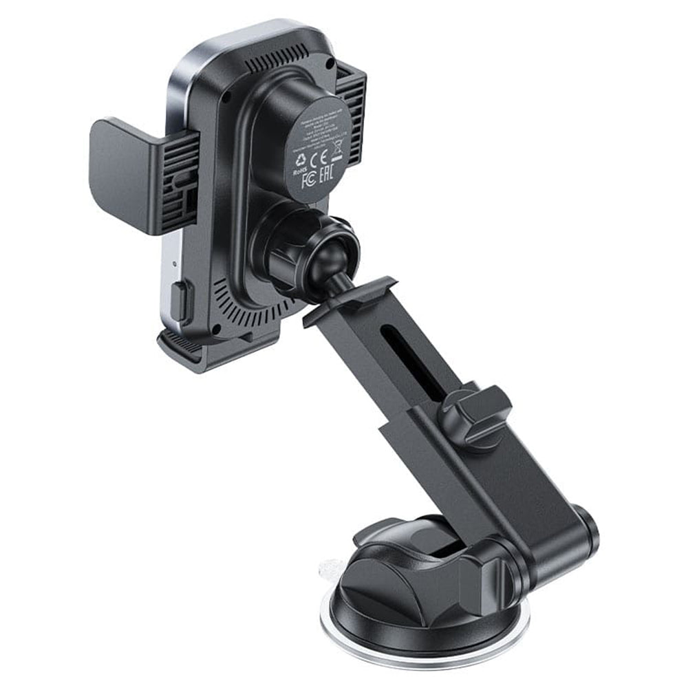 Cargador de Coche Inalámbrico Acefast D53, 15W, 1.67A, Negro