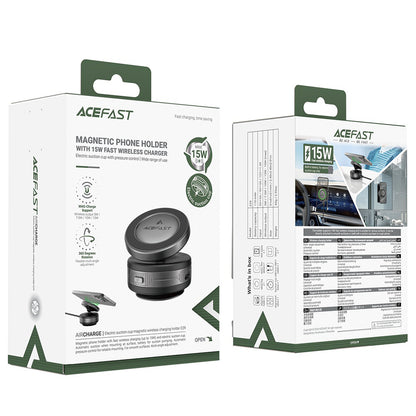 Acefast E29 Wireless Car Charger, 15W, 1.67A, Gray