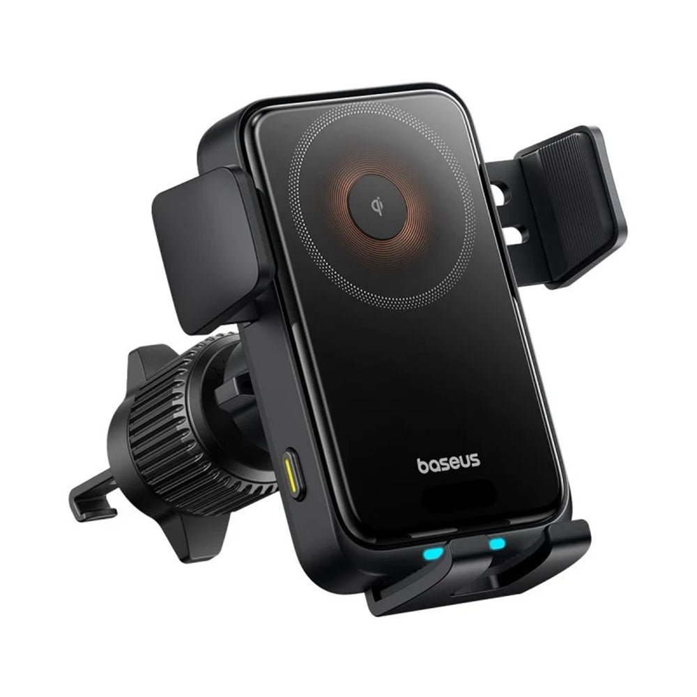 Cargador de Coche Inalámbrico Baseus Wisdom Pro Vent, 15W, 1.67A, Negro C40381501123-00