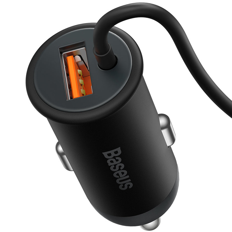 Cargador de Coche Inalámbrico Baseus CW01, 40W, 3A, Negro C40141000111-01