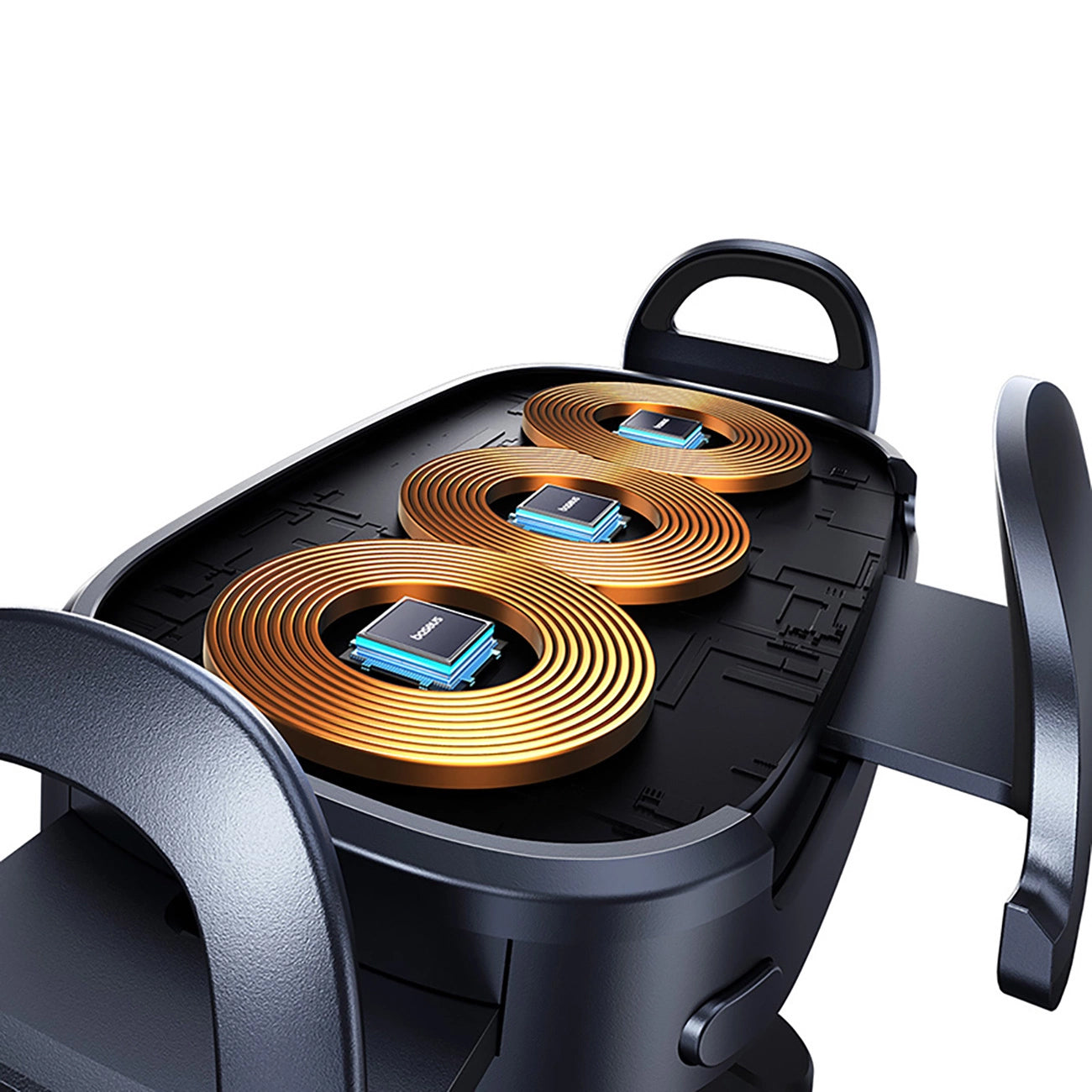 Cargador de Coche Inalámbrico Baseus LightChaser, 15W, 1.67A, Negro, Reacondicionado C40355901111-00