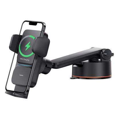 Cargador de Coche Inalámbrico Baseus Wisdom Dash, 15W, 1.67A, Negro C40344901113-Z1