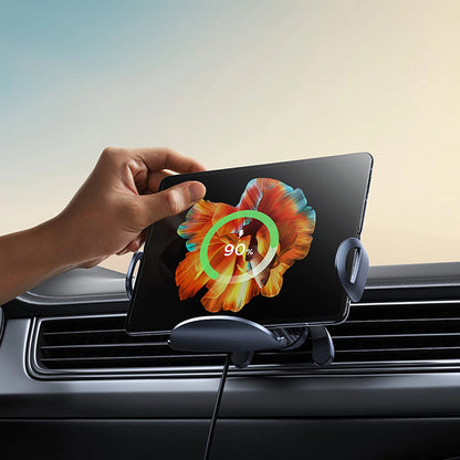 Cargador de Coche Inalámbrico Baseus LightChaser, 15W, 1.67A, Negro, Reacondicionado C40355901111-00