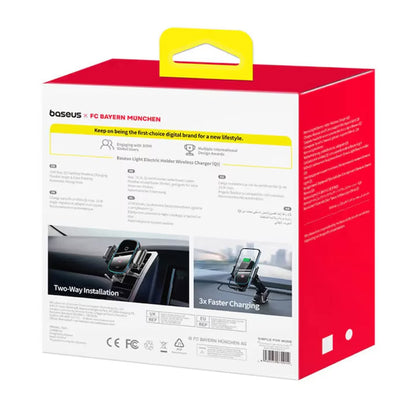 Baseus Light Wireless Car Charger, 15W, 1.67A, Gray C40344000113-Z1