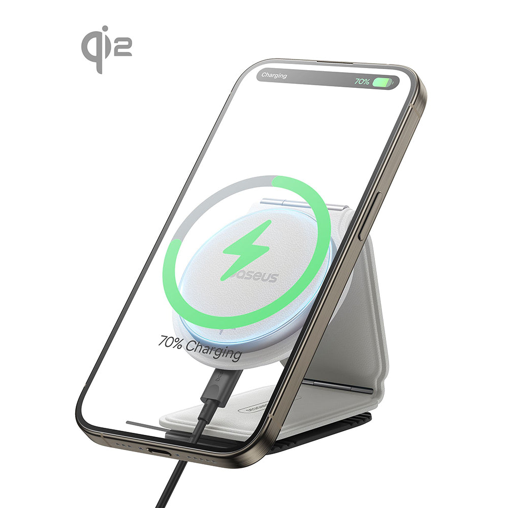 Cargador de Coche Inalámbrico Baseus PrimeTrip C02, 15W, 1.67A, Plateado C40169003211-00