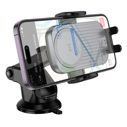 Wireless Car Charger Borofone BH222 Leading, 15W, 1.67A, Black