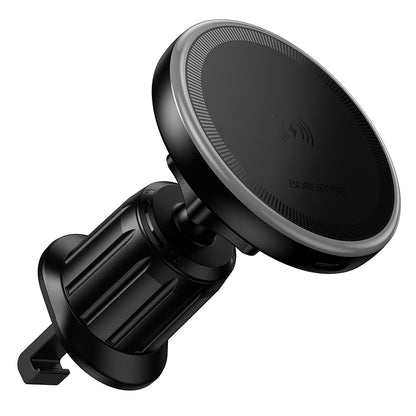 Cargador de Coche Inalámbrico Borofone BH224 Flash, 15W, 1.67A, Negro