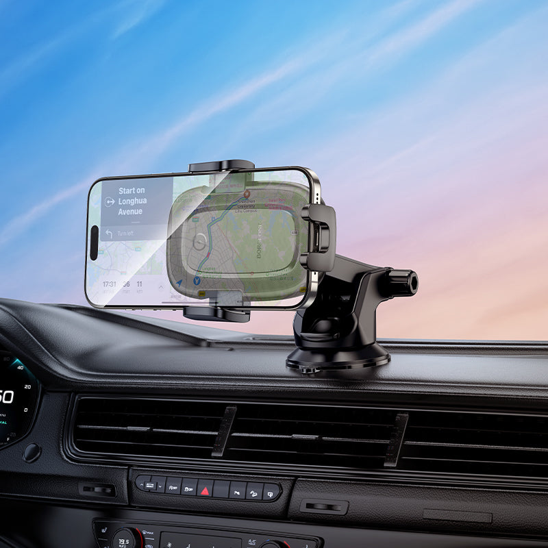 Cargador de Coche Inalámbrico Borofone BH223 Follower, 15W, 1.67A, Negro