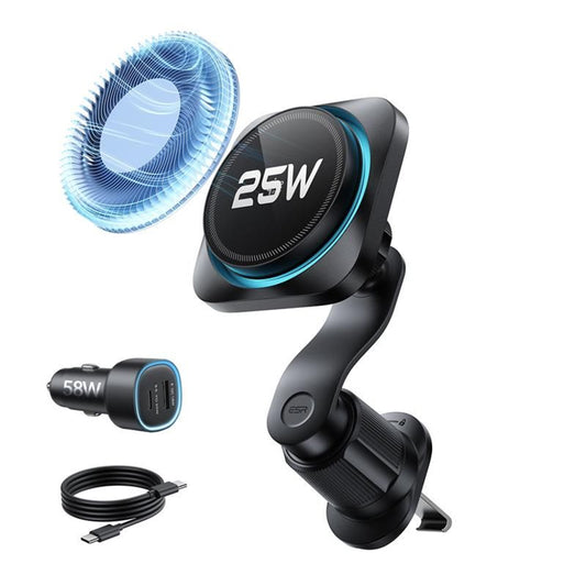 Cargador de Coche Inalámbrico ESR, 25W, Negro