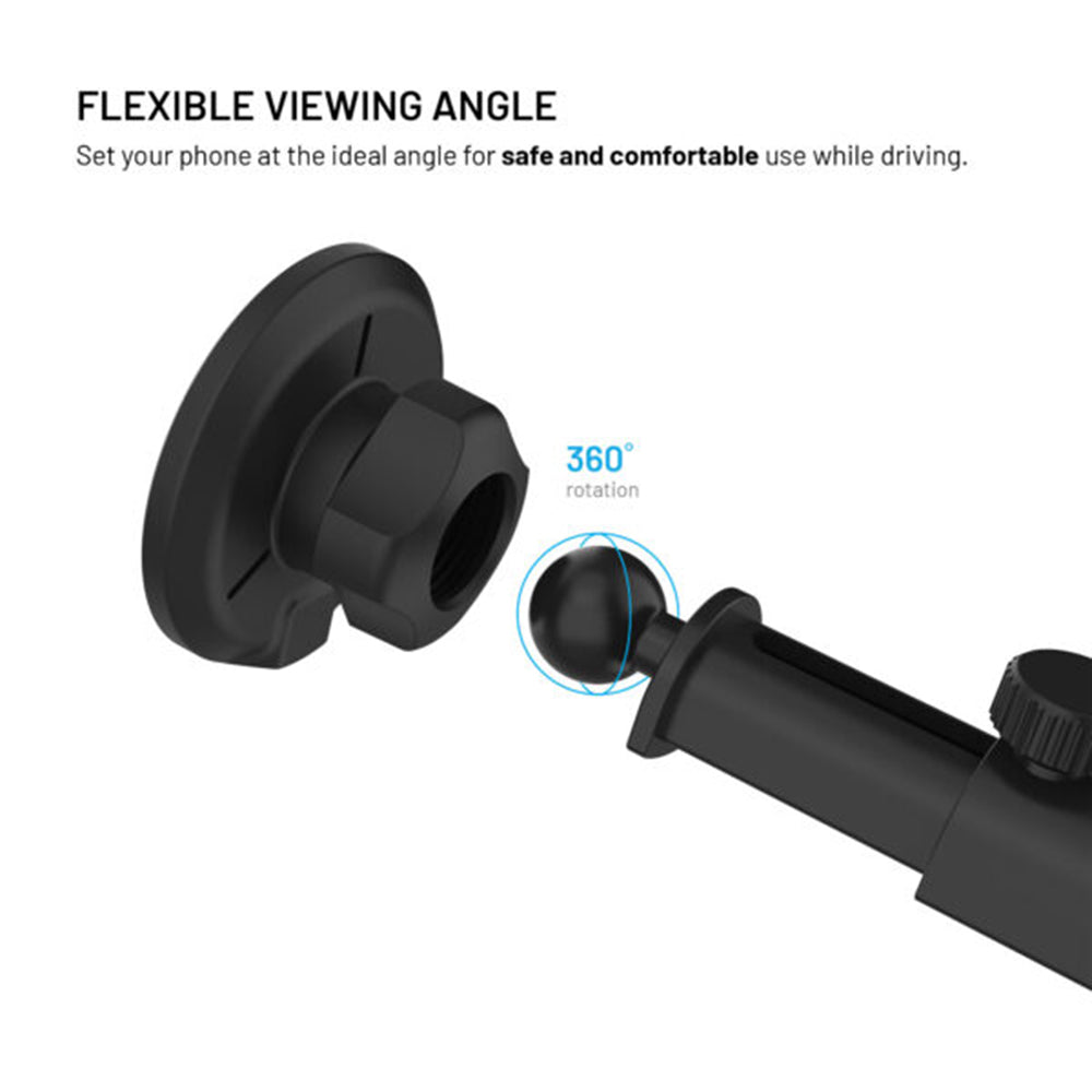 Cargador de Coche Inalámbrico Fixed MagRound 2 XL, 15W, 1.67A, Negro