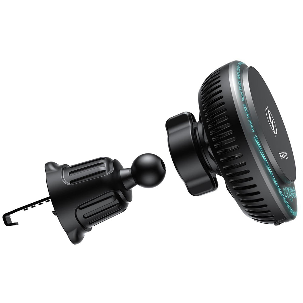 Cargador de Coche Inalámbrico HAVIT W3036, 15W, 1.67A, Negro