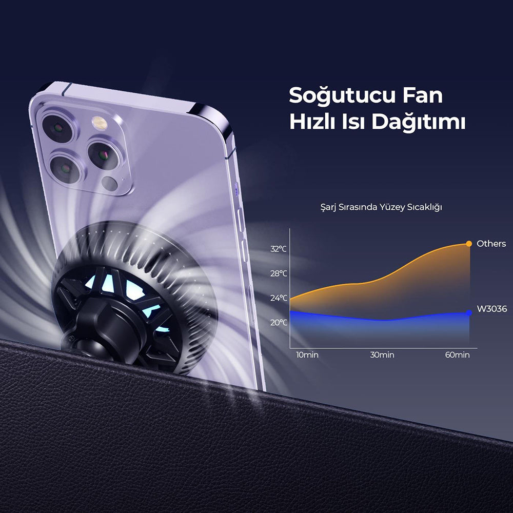 Cargador de Coche Inalámbrico HAVIT W3036, 15W, 1.67A, Negro