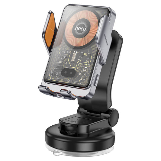 Cargador de Coche Inalámbrico HOCO HW8, 15W, 1.67A, Negro