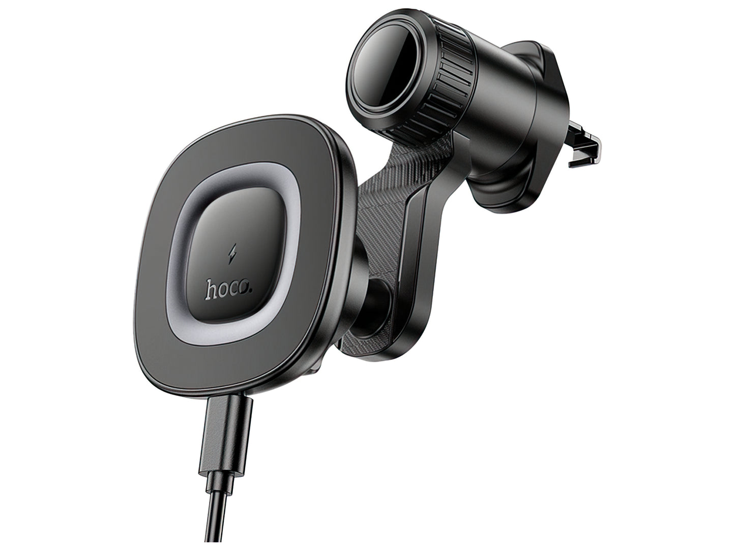 Cargador de Coche Inalámbrico HOCO HW30, 15W, 1.67A, Negro