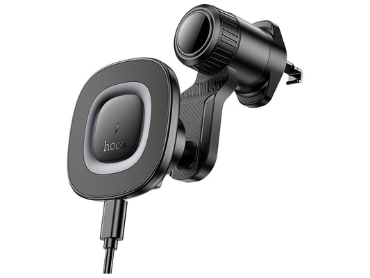 Cargador de Coche Inalámbrico HOCO HW30, 15W, 1.67A, Negro