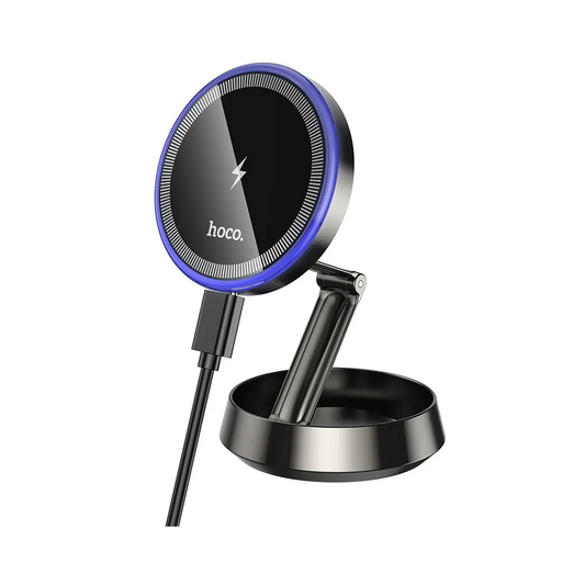 Cargador de Coche Inalámbrico HOCO HW33, 15W, 1.67A, Gris