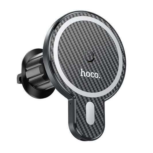 Cargador de Coche Inalámbrico HOCO CA85, 15W, 1.67A, Negro