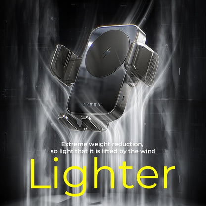 Cargador de Coche Inalámbrico Lisen W605, 15W, 1.67A, Negro YL0225030014