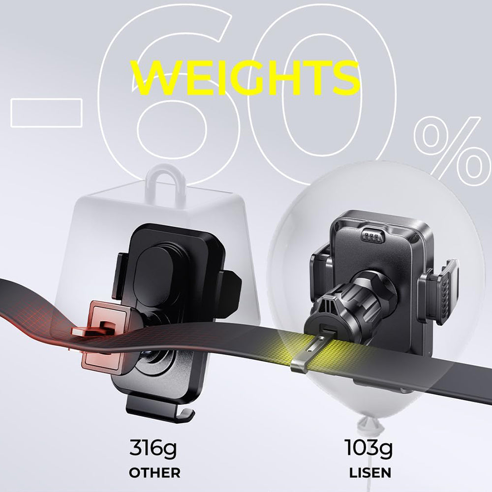 Cargador de Coche Inalámbrico Lisen W605, 15W, 1.67A, Negro YL0225030014