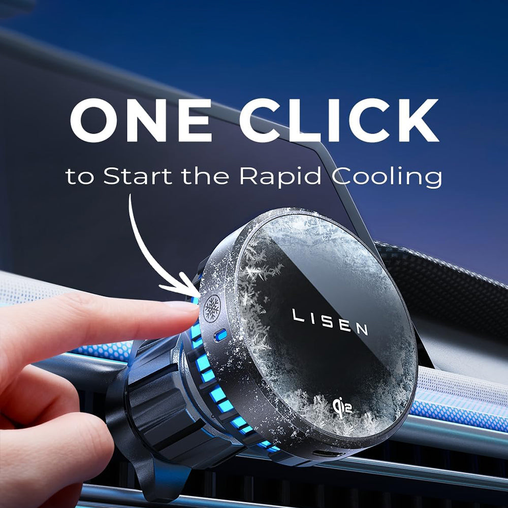 Cargador de Coche Inalámbrico Lisen W701, 15W, 1.67A, Negro YL0224060042