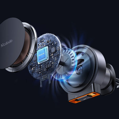 Cargador de Coche Inalámbrico McDodo CH-0091, 15W, 1.67A, Dorado