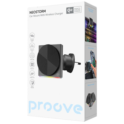 Cargador de Coche Inalámbrico Proove Neostorm, 15W, 1.67A, Gris WHNS15002003