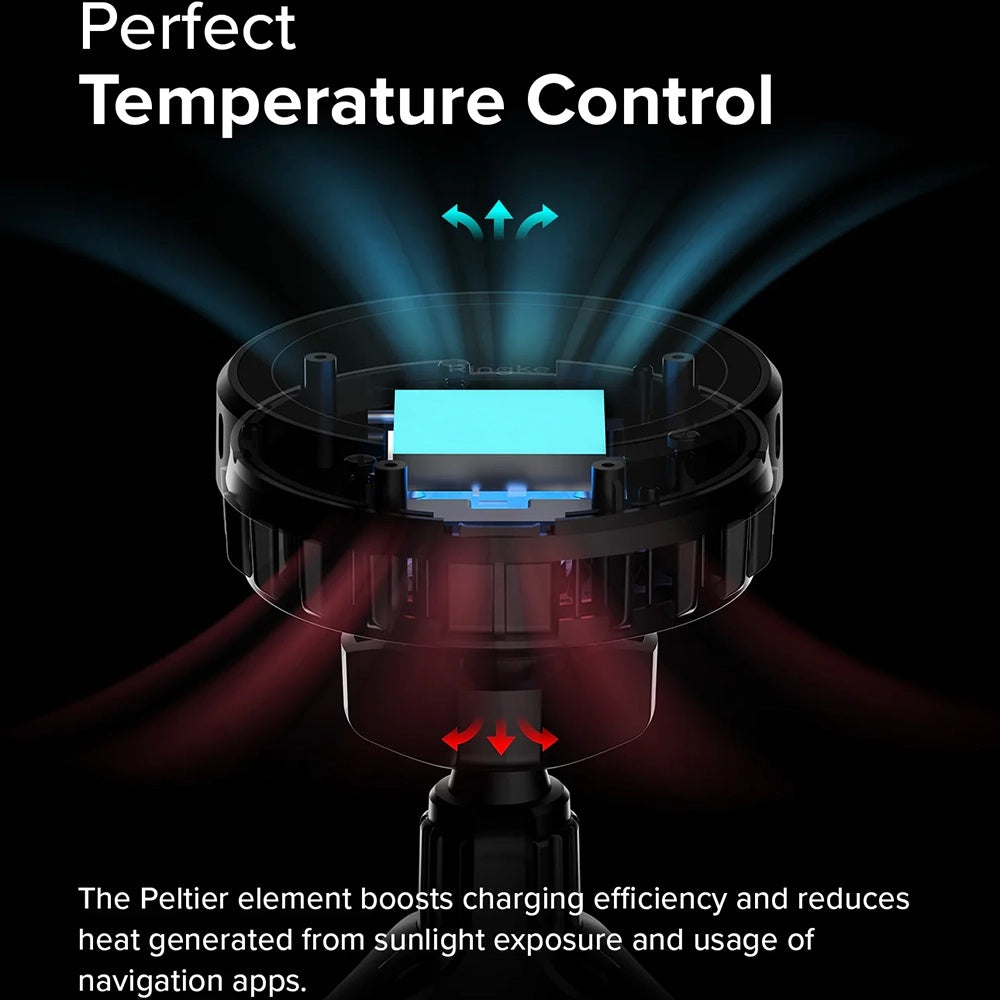 Cargador de Coche Inalámbrico Ringke, 15W, 1.67A, Negro