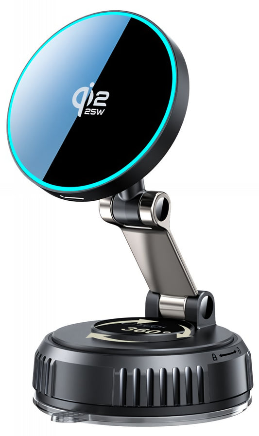 Cargador de Coche Inalámbrico Tech-Protect MM25W-V8, 25W, Negro