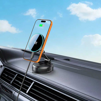 Cargador de Coche Inalámbrico Tech-Protect MM25W-V8, 25W, Negro
