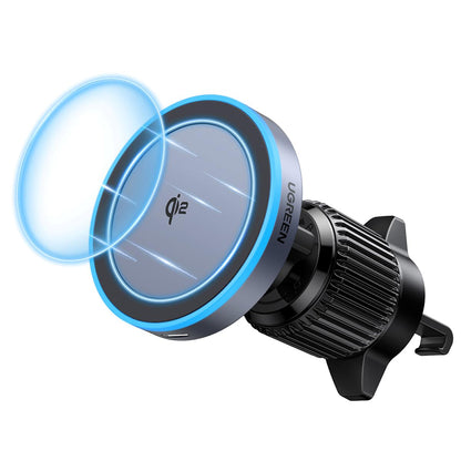 Cargador de Coche Inalámbrico UGREEN W708, 15W, 1.67A, Negro