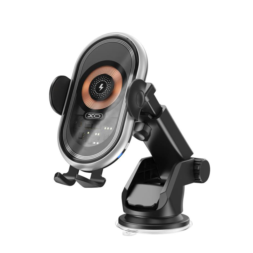 Cargador de Coche Inalámbrico XO Design WX038, 15W, 1.67A, Negro