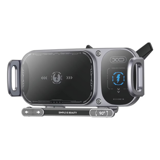 Cargador de Coche Inalámbrico XO Design WX041, 15W, 1.67A, Negro