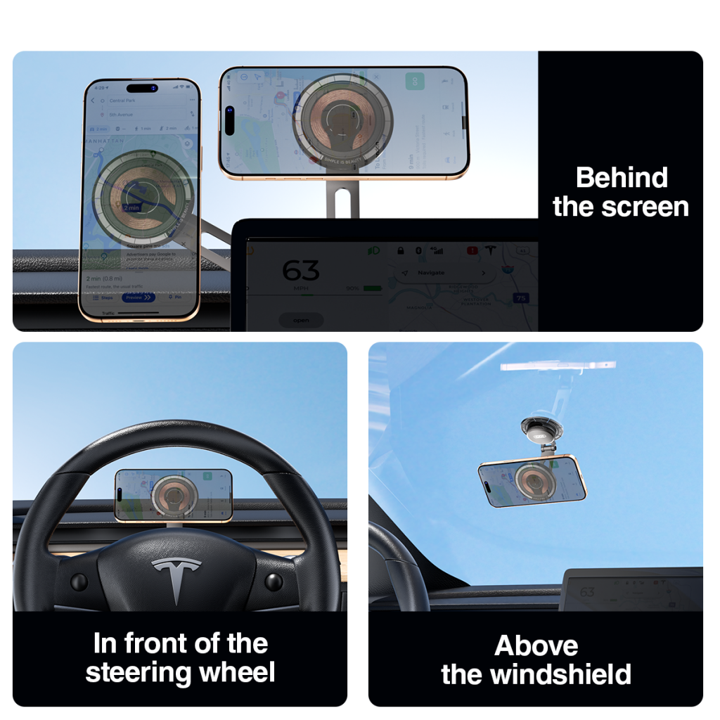 Cargador de Coche Inalámbrico XO Design CX036, 15W, 1.67A, Negro