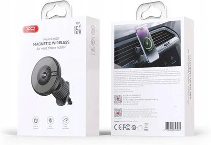 Cargador de Coche Inalámbrico XO Design CX025, 15W, 1.67A, Negro