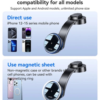 Cargador de Coche Inalámbrico Yesido C311, 15W, 1.67A, Negro