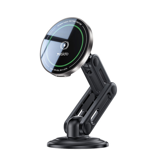 Cargador de Coche Inalámbrico Yesido C317, 15W, 1.67A, Negro