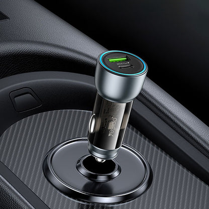 Yesido Y49 Car Charger, 30W, 3A, 1 x USB-A - 1 x USB-C, Grey