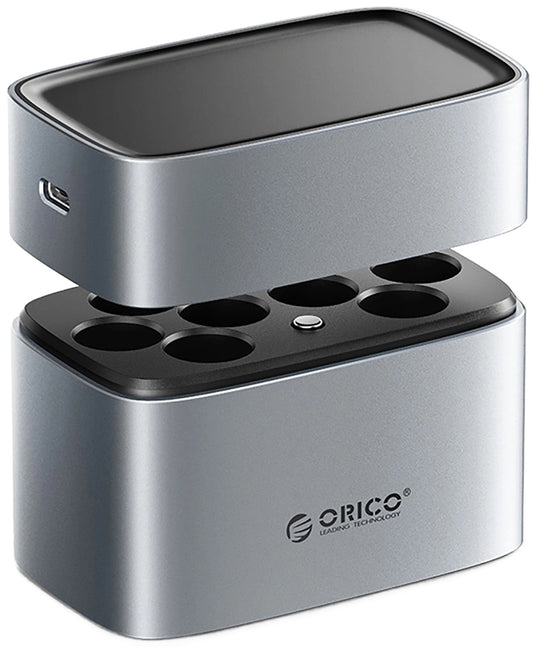 Cargador de Baterías Orico EV8, AA, Gris