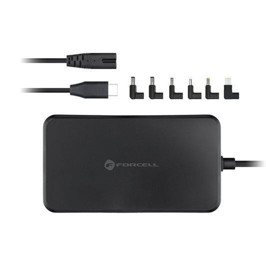 Cargador Forcell F-Energy E856, 90W, Negro