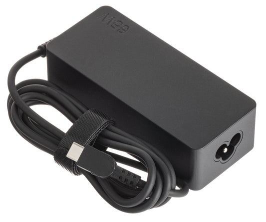 Cargador Lenovo, 65 W, 20 V, 3 clavijas, USB-C, negro 4X20M26272 