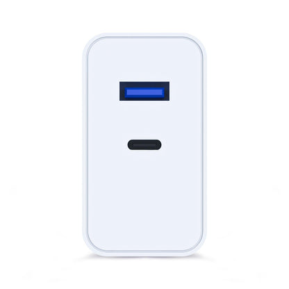 Cargador de Red 3MK FlowPower, 45W, 1 x USB-A - 1 x USB-C, Blanco