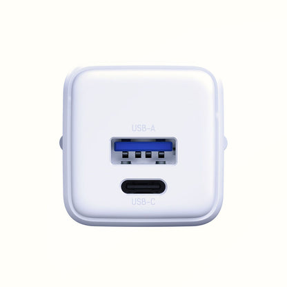 Cargador de Red 3MK Hyper, 20W, 3A, 1 x USB-A - 1 x USB-C, Blanco