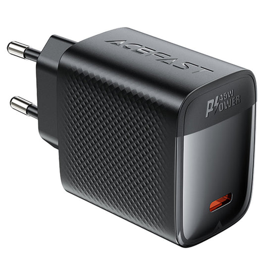 Cargador de Red Acefast A112, 45W, 3A, 1 x USB-C, Negro