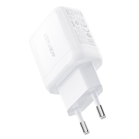Cargador de Red Acefast A130, 20W, 3A, 1 x USB-C, Blanco