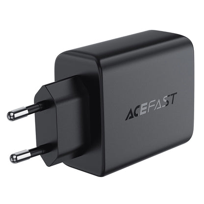 Cargador de red Acefast A61, 45W, 3A, 2 x USB-A - 2 x USB-C, Negro