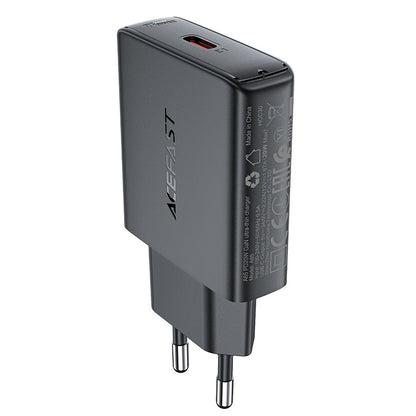 Cargador de Red Acefast A65, 20W, 3A, 1 x USB-C, Negro