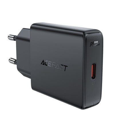 Cargador de Red Acefast A65, 20W, 3A, 1 x USB-C, Negro