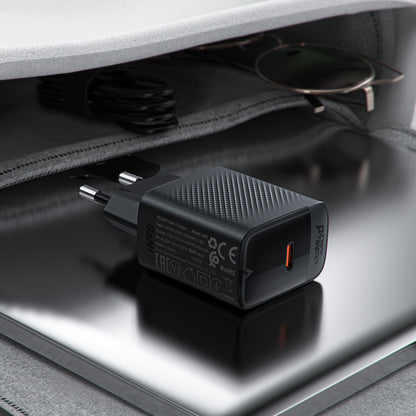 Cargador de Red Acefast A82, 20W, 3A, 1 x USB-C, Negro